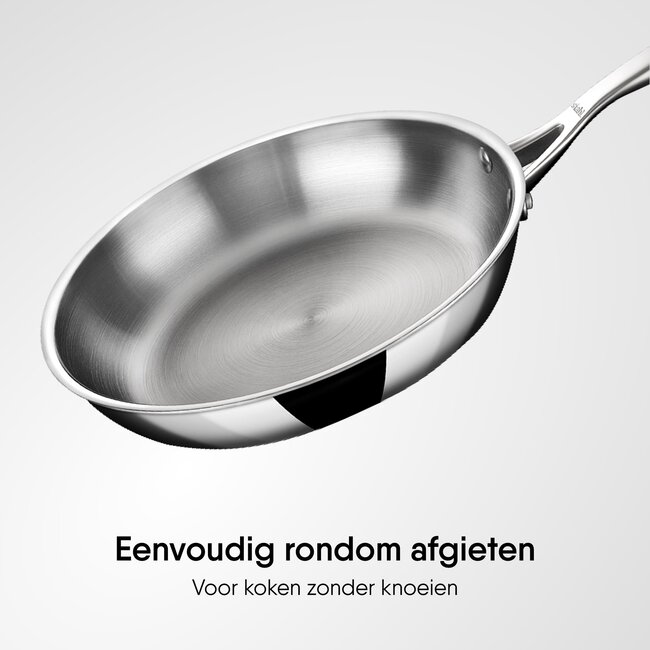 Stahl Koekenpan Triply Met Deksel 20cm