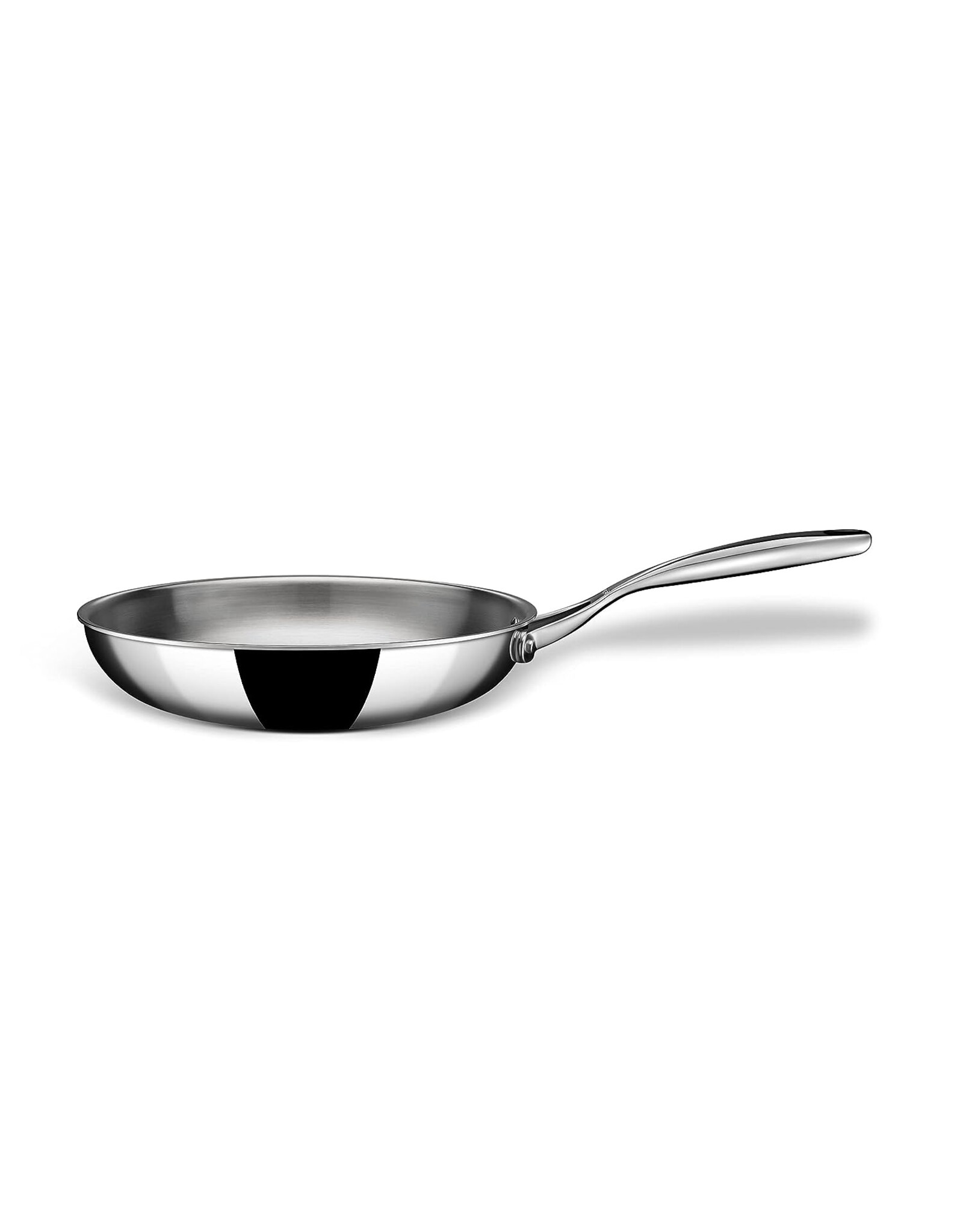 Stahl Triply RVS Non Stick Tawa | Tri Ply Dosa Tawa | RVS Krasbestendig Dosa Tawa met Inductiebasis | Hybride 6928, Dia 28 cm