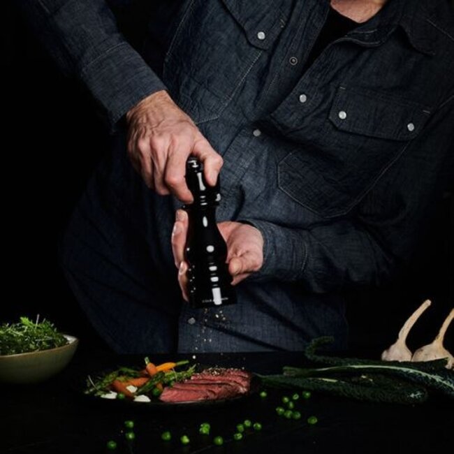 Cole & Mason Zoutmolen London 18cm Beech Glanzend Zwart