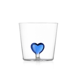 Ichendorf Milano Waterglas Cuore Blauw Hart