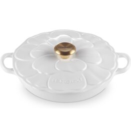 Le Creuset Campagnard Bloesem Shiny White 26cm