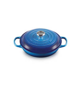 Le Creuset Braadpan Campagnard Signature Azure 30cm