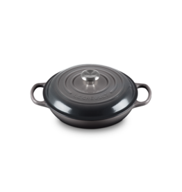 Le Creuset Braadpan Campagnard Signature Flint 30cm