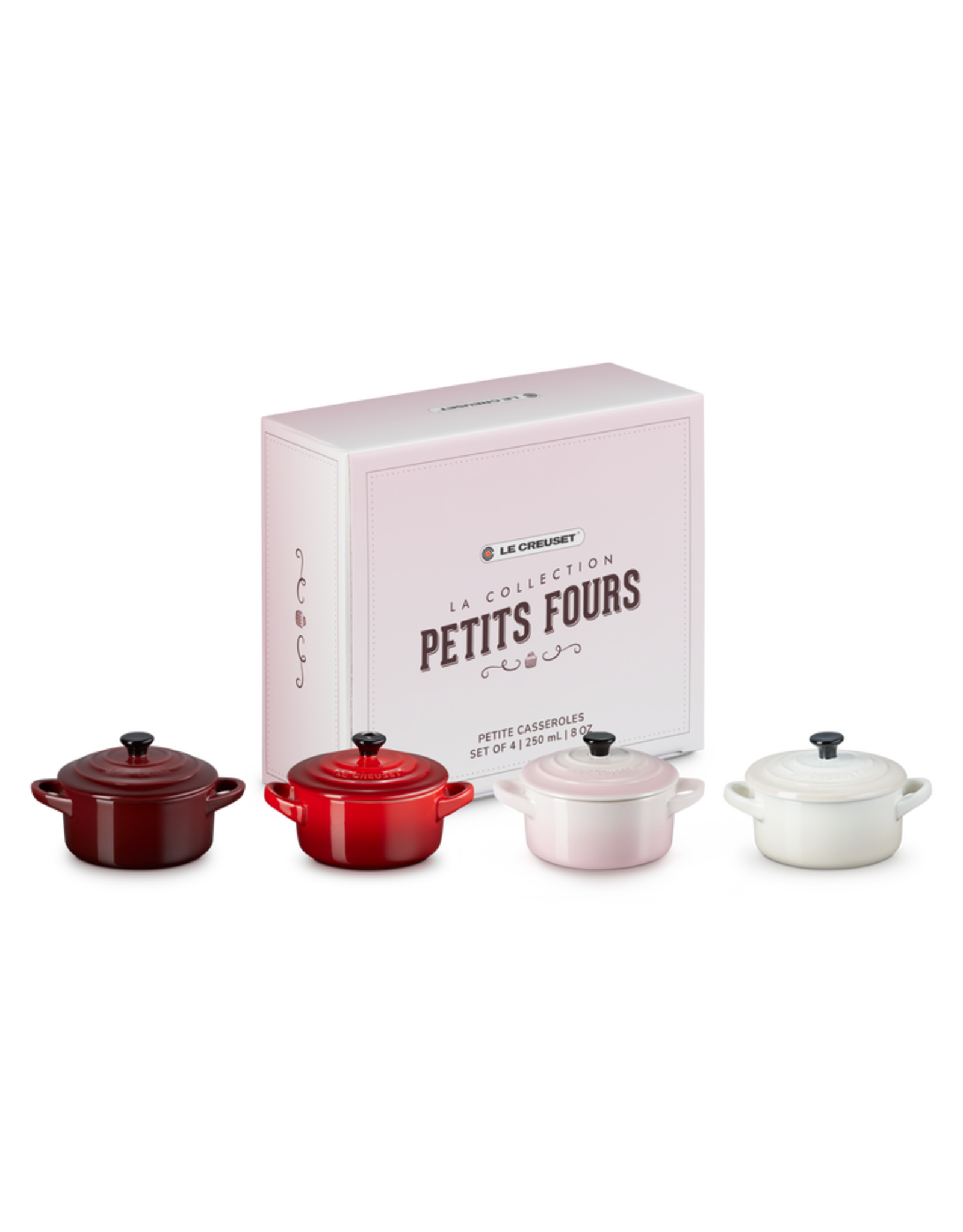 Le Creuset Mini-Cocotte Aardewerk Petits Fours - 4 Stuks