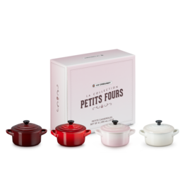 Le Creuset Mini-Cocotte Aardewerk Petits Fours - 4 Stuks