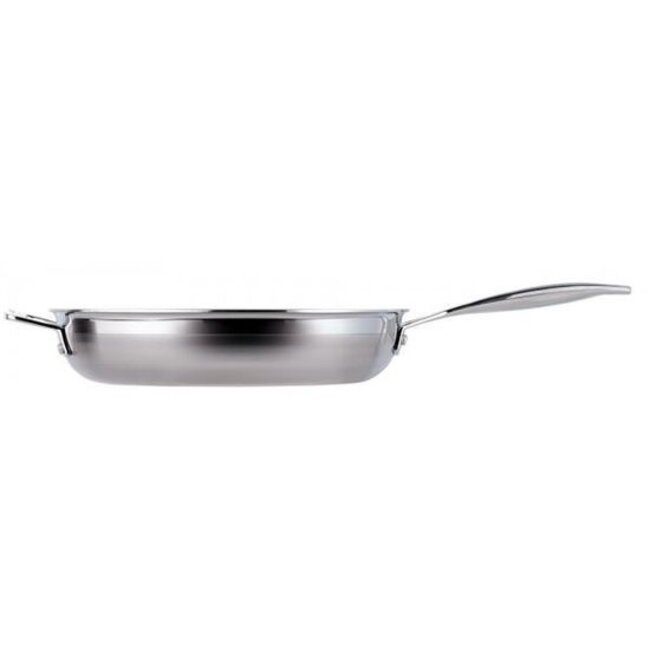 Le Creuset Koekenpan Magnetik RVS 28cm Met Extra Handvat