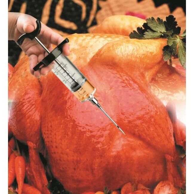 Ibili Marinadespuit / Smaakinjector – 60 ml – RVS Naald – Voor Vlees en Gevogelte