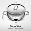 Stahl Wokpan - Triply - Met Twee Grepen - 8 liter - 34 cm + RVS Deksel