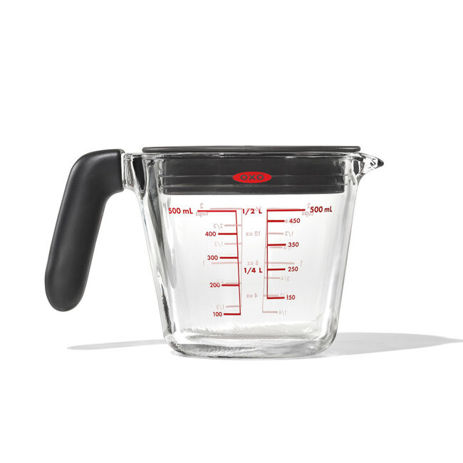 OXO Maatbeker Glas met deksel Good Grips 500 ml