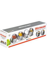 Westmark Kruidenrek Magnetisch RVS - 4 Potjes