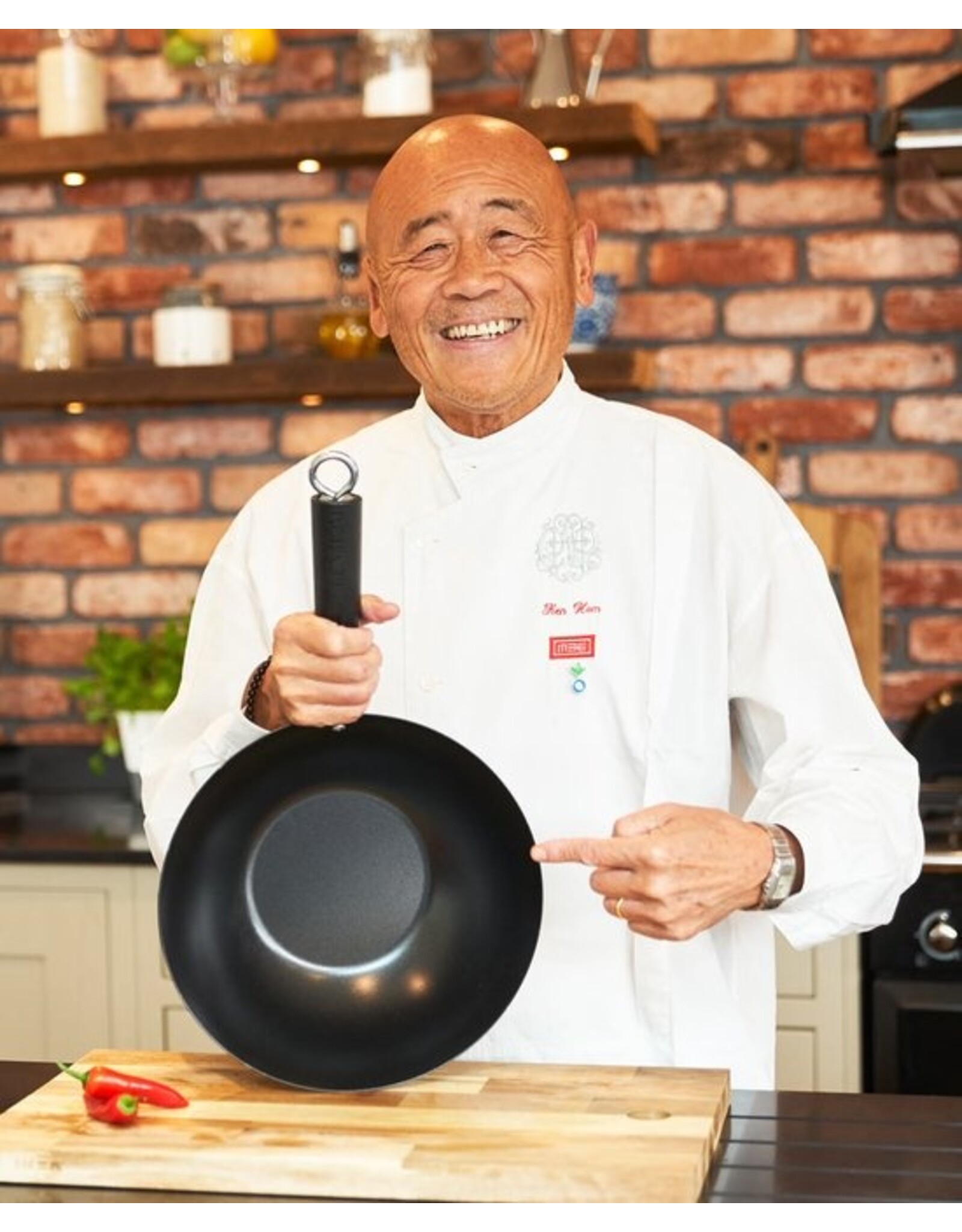 Ken Hom Wokpan Excellence Koolstofstaal 27cm