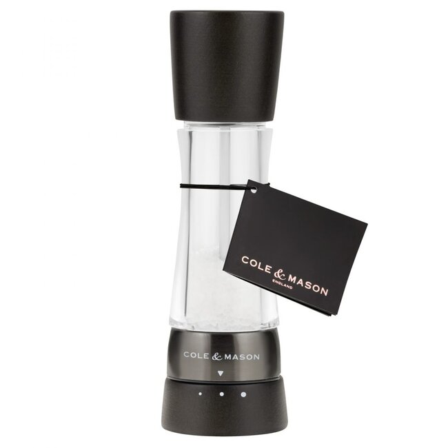 Cole & Mason Zoutmolen Derwent Zwart Hout 19cm