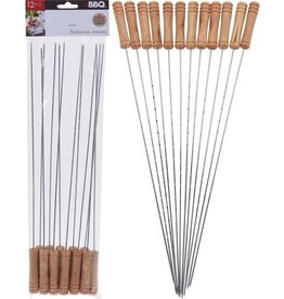 BBQ Pennen - 38cm - Set 12 Stuks