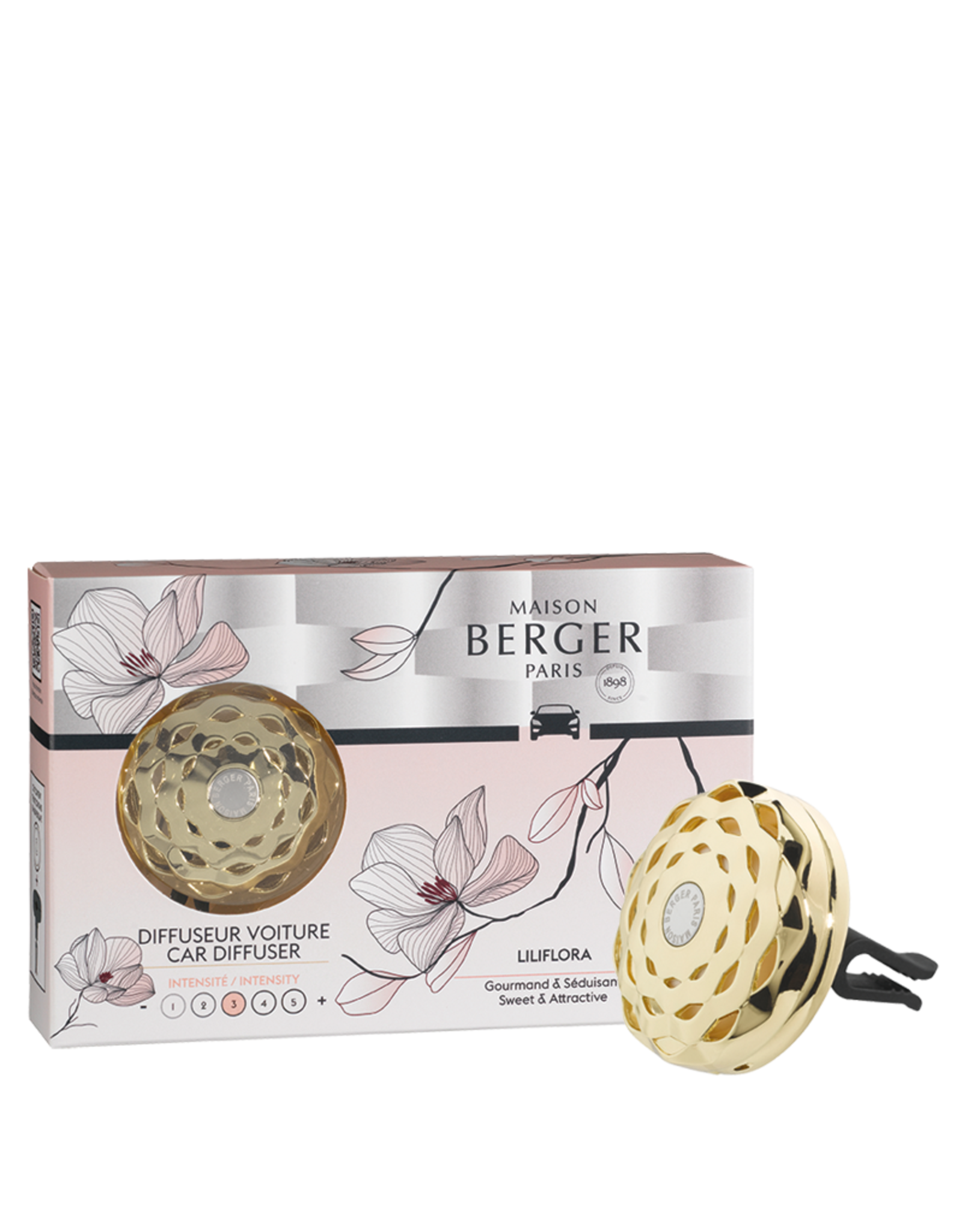 Maison Berger Autoparfum Startersset + 1 navulling Liliflora