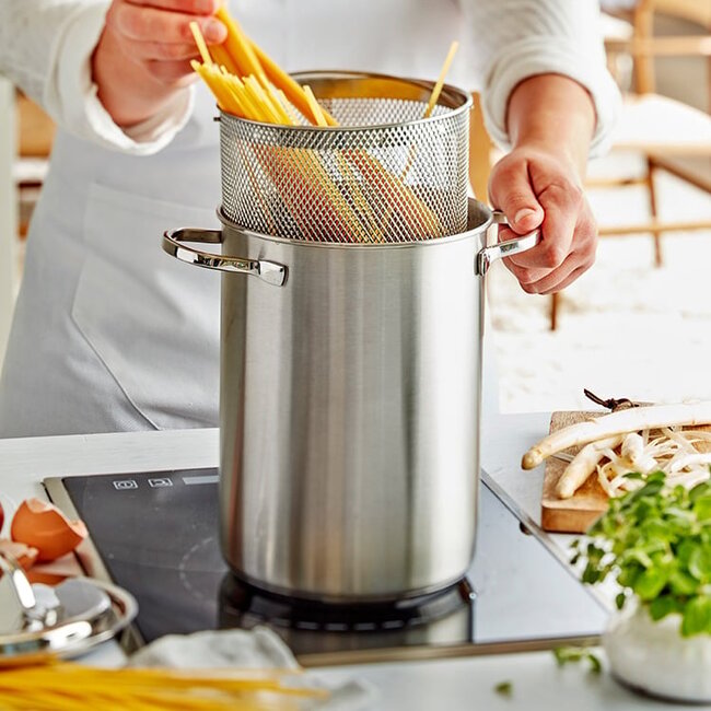 Demeyere Specialties 3 Aspergepan / Pastapan met Inzetmand – 4,5L – 16 cm
