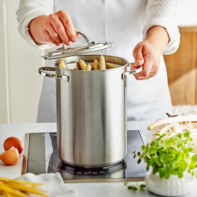 Demeyere Specialties 3 Aspergepan / Pastapan met Inzetmand – 4,5L – 16 cm