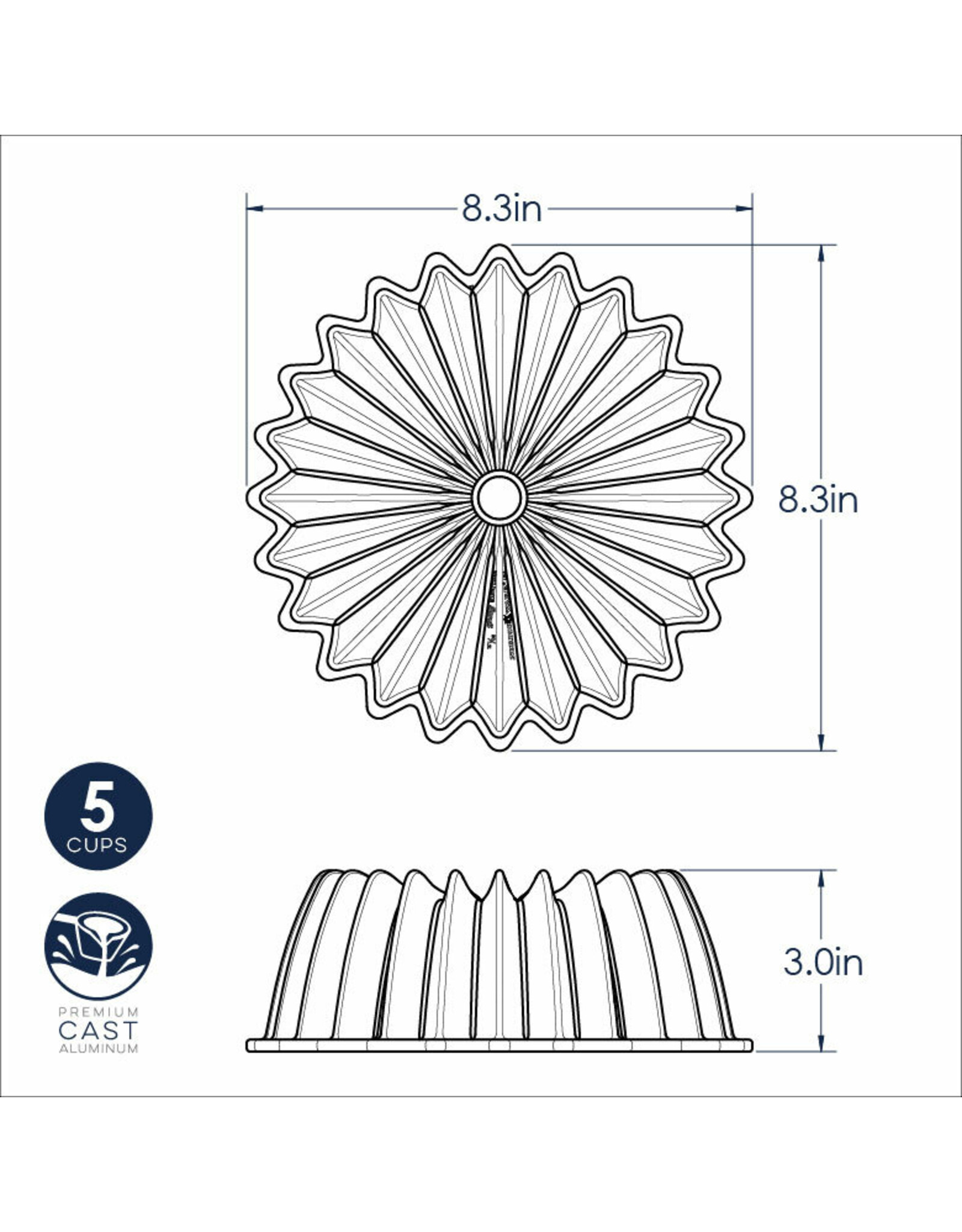 Nordic Ware Tulbandvorm Bundt Brilliance Gold