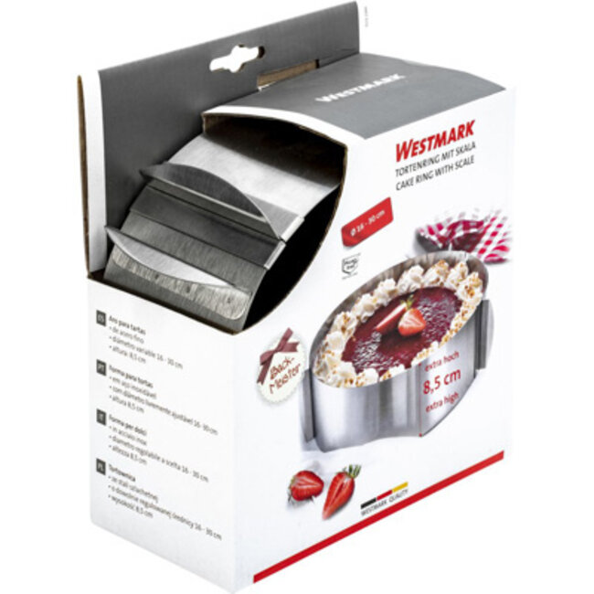 Westmark Verstelbare Taartvorm 16 - 30 cm RVS