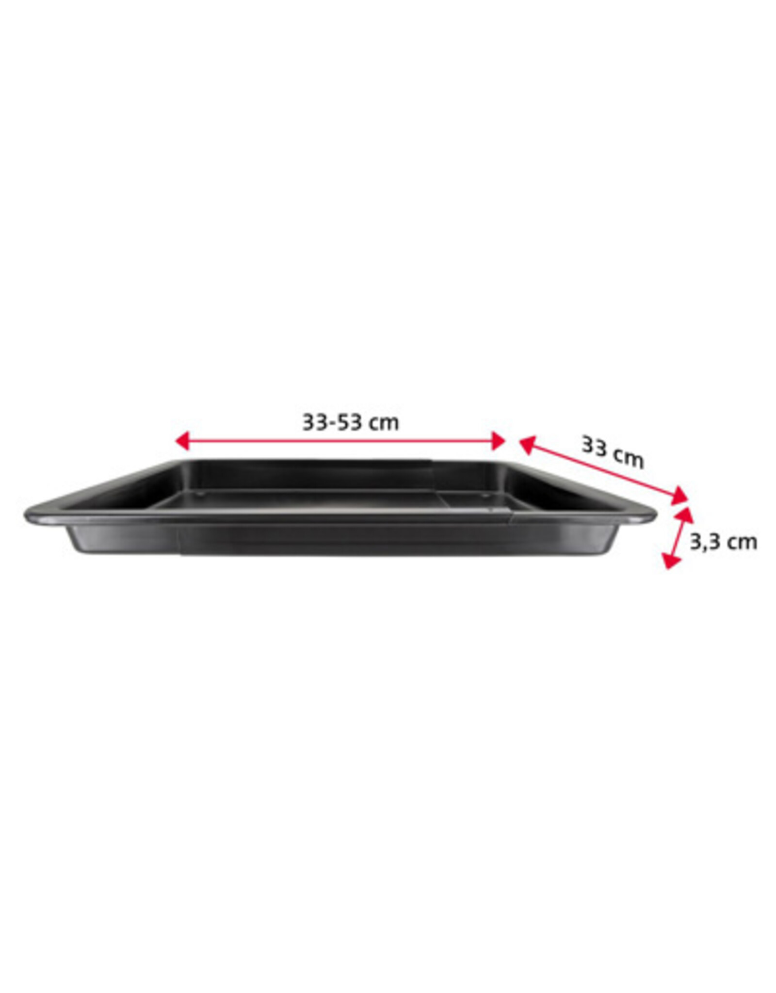 Westmark Bakplaat Back Meister Uitschuifbaar 33 - 53 cm