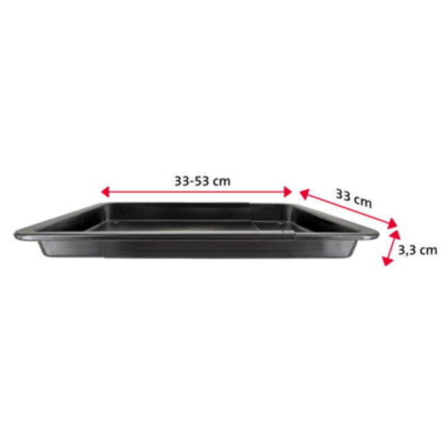 Westmark Bakplaat Back Meister Uitschuifbaar 33 - 53 cm