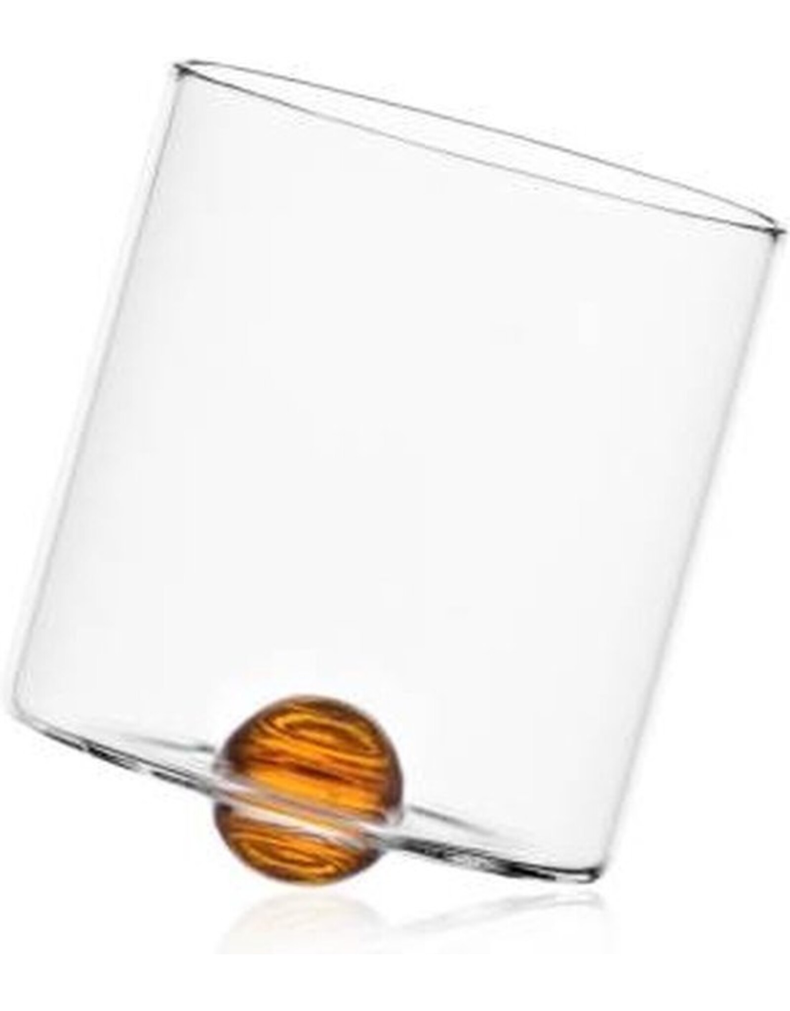 Ichendorf Milano Waterglas Luna Gekanteld Amber - 2 Stuks