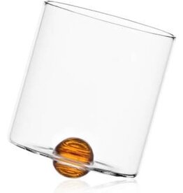 Ichendorf Milano Waterglas Luna Gekanteld Amber - 2 Stuks