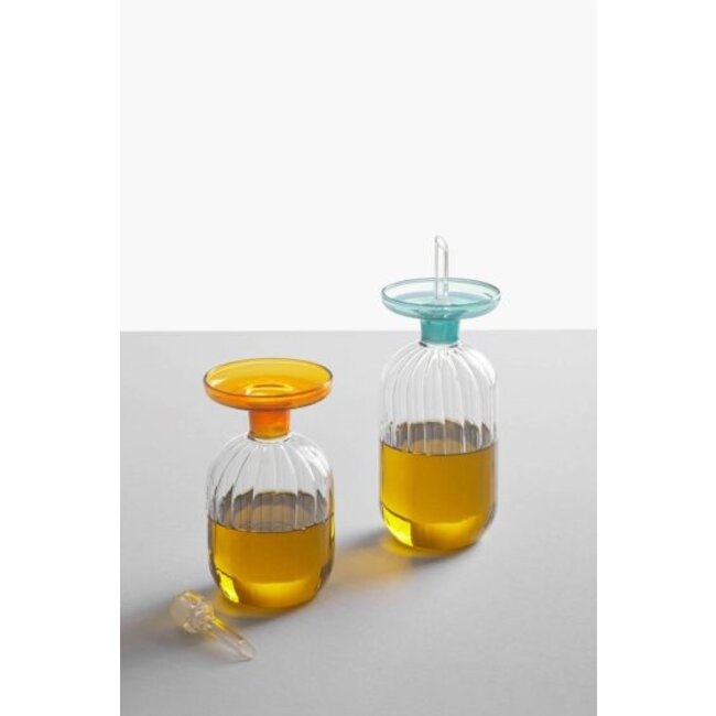 Ichendorf Milano Oliefles Lotus Klein Amber - Mondgeblazen Borosilicaatglas