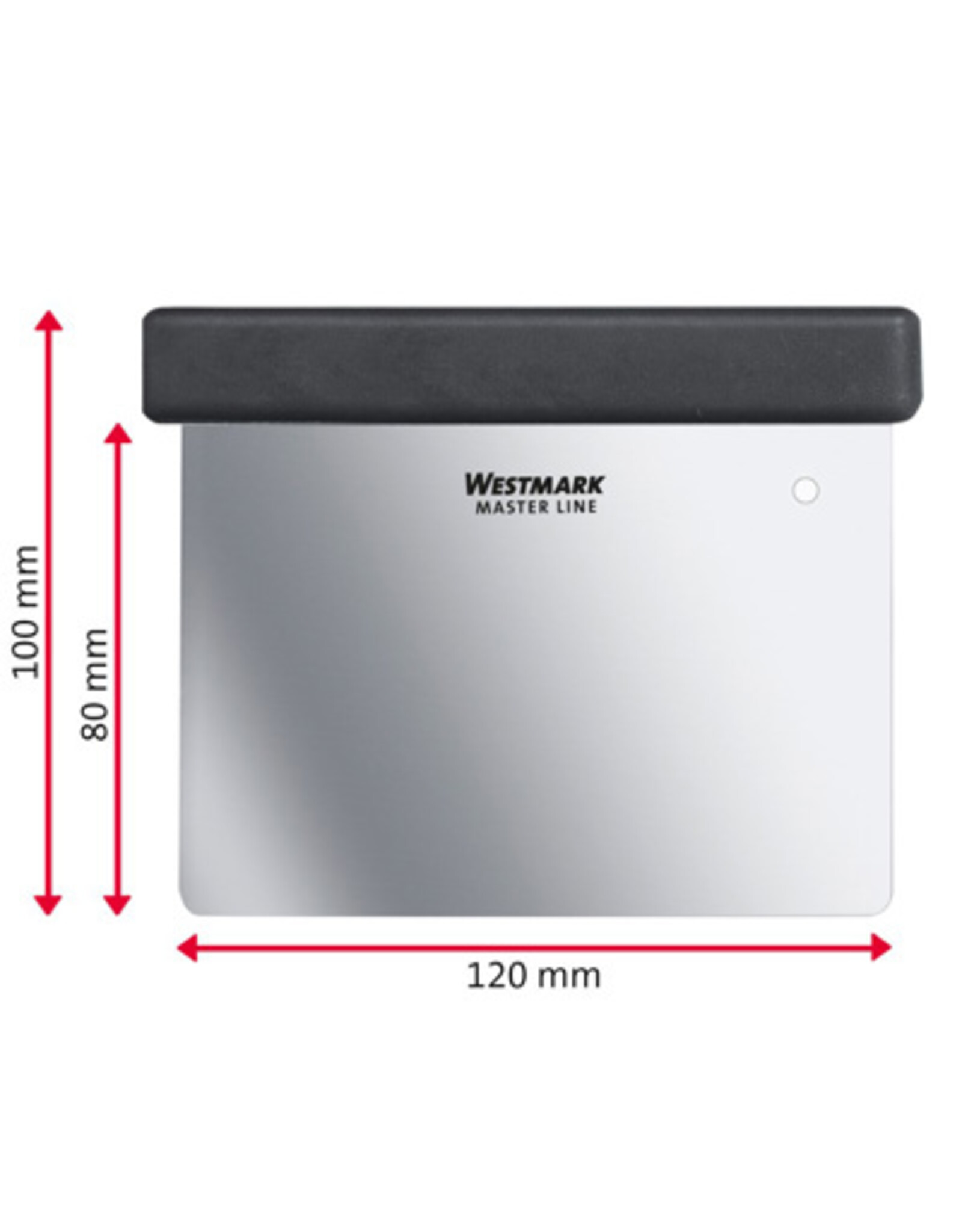 Westmark Deegschraper Master Line 8x12 cm RVS