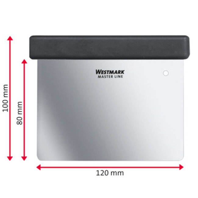 Westmark Deegschraper Master Line 8x12 cm RVS
