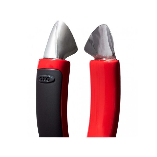 OXO Good Grips Aardbeiontkroner – Snel en Eenvoudig Kroontjes van Aardbeien Verwijderen – Comfortabel en Duurzaam Keukengerei