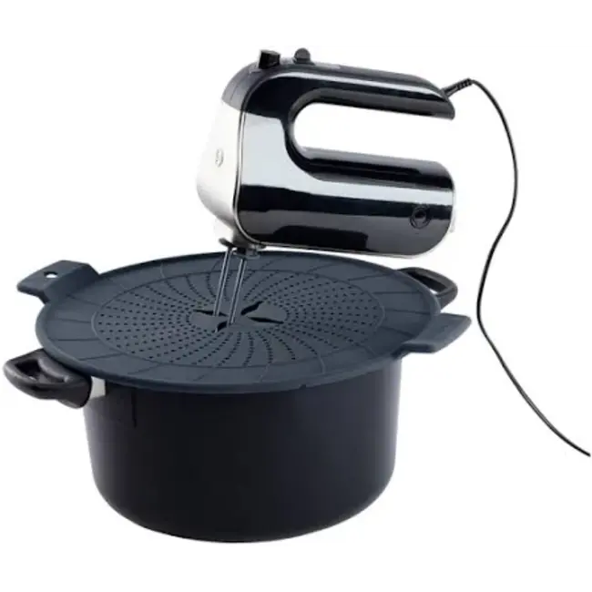 Scanpan Universeel Spatdeksel Siliconen – Spatscherm voor Pannen - Staafmixer & Handmixer Geschikt -  Ø 24 t/m 32 cm