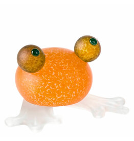 Borowski Paperweight Frosch Kikker Oranje