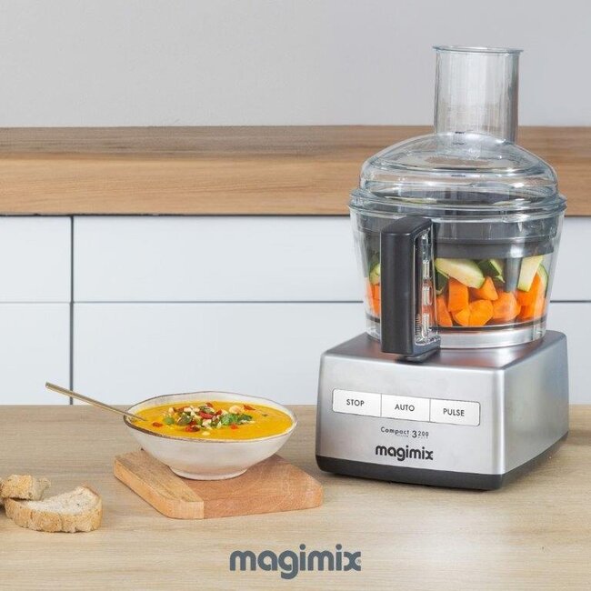 Magimix Foodprocessor CS3200 Compact Mat Chroom