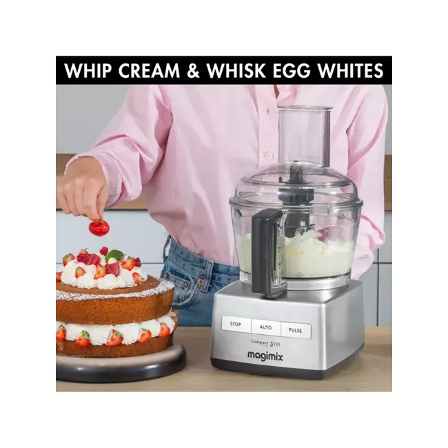 Magimix Foodprocessor CS3200 Compact Mat Chroom