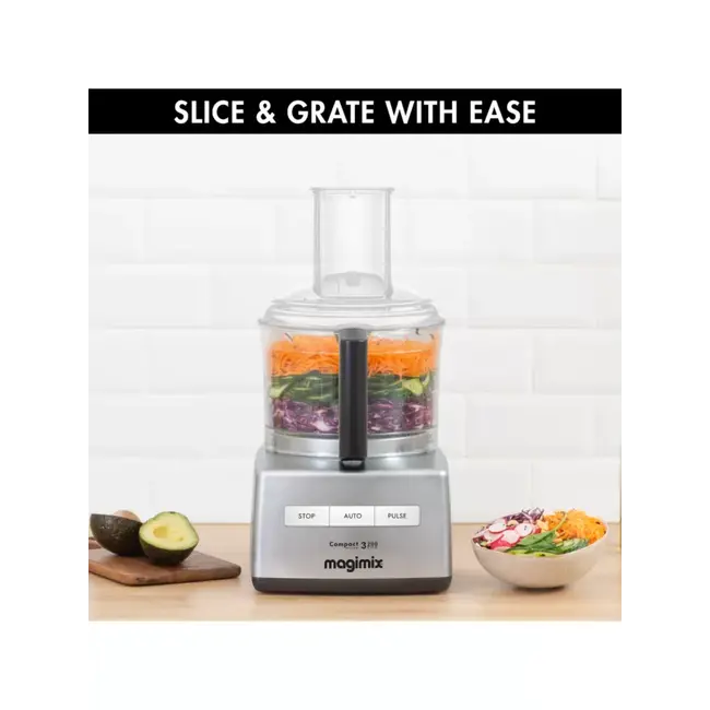 Magimix Foodprocessor CS3200 Compact Mat Chroom