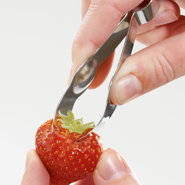 Westmark Aardbeiontkroner Zupfi RVS