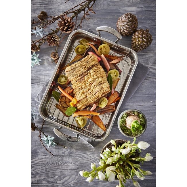 Scanpan Braadslede Impact met rooster - 4.5L - 42x26 cm