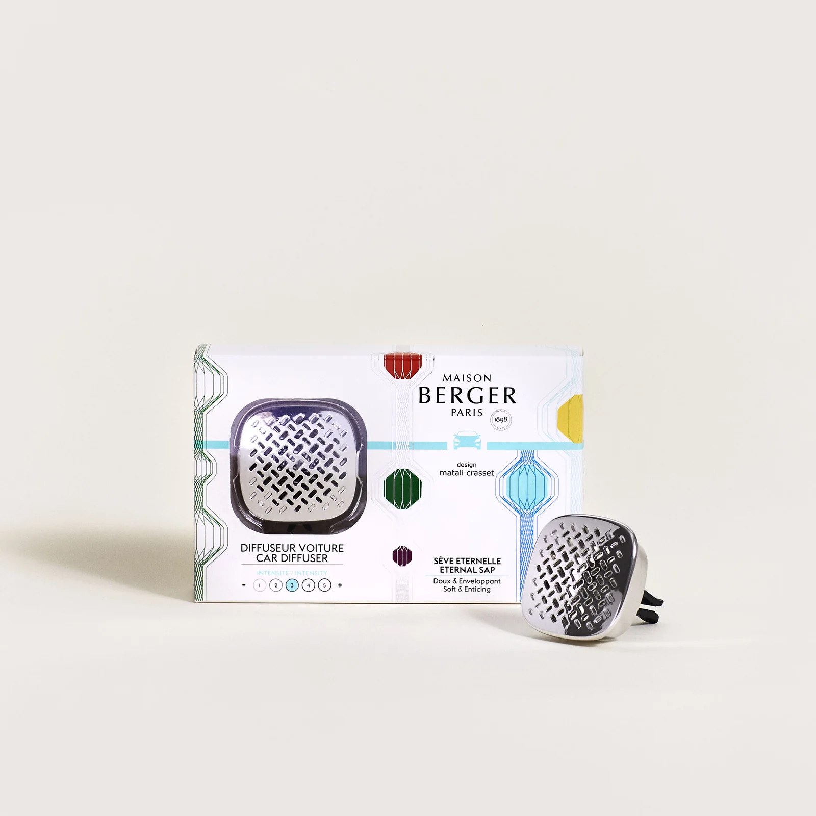 Maison Berger Paris – Navulverpakking Autodiffuser (Tabak Geur, Houtachtig)