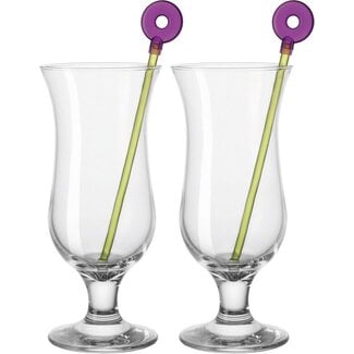 Leonardo Cocktailglas Hurricane Bar incl. Roerstaven  2 Stuks