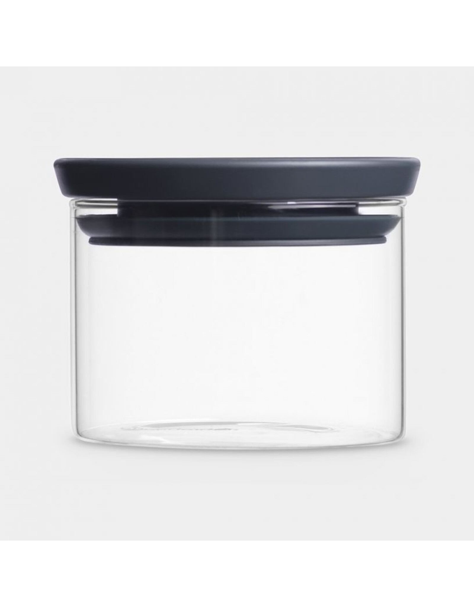 Brabantia Voorraadbus Glas Stapelbaar Dark Grey 0.3L