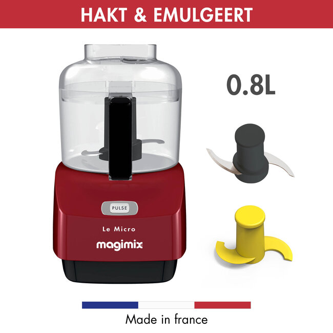 Magimix Hakmolen Mini Rood 0.8L