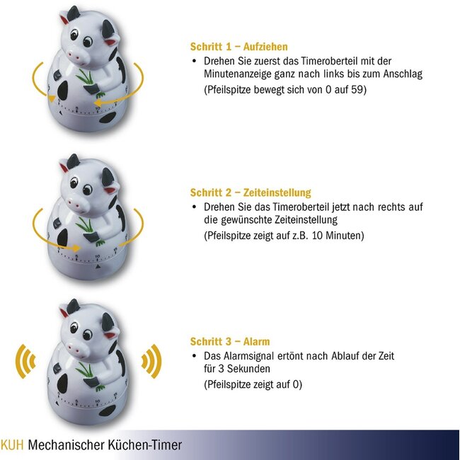 TFA Kookwekker Koe Mechanisch