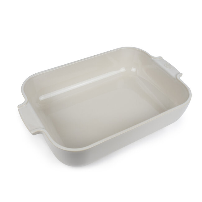 Peugeot Appolia Rechthoekige Keramische Ovenschaal Ecru 36 cm