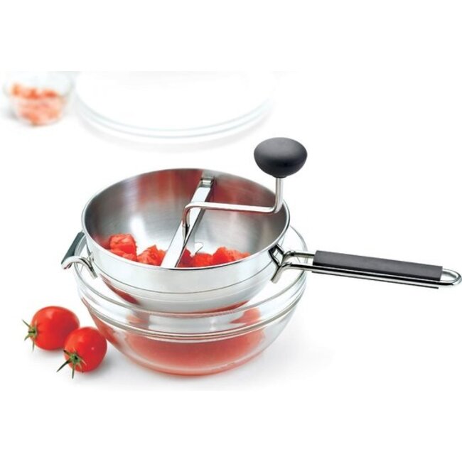 Cuisipro Passeerzeef RVS 22 cm - Inclusief 3 Schijven - Roerzeef