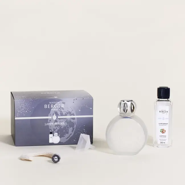 Lampe Berger Geurbrander Giftset Astral Givré met 250ml Huisparfum White Cashmere