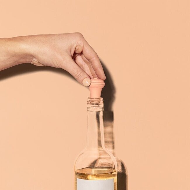 Vacu Vin Set van Wijnpomp  met Dop - Wine Saver Loop Jade