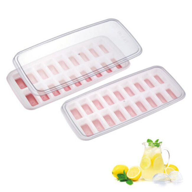 Westmark ijsblokjesvorm met deksel - 2 Stuks