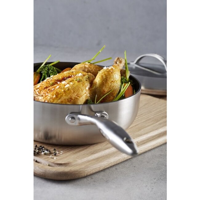 Scanpan Scanpan CTX Hapjespan / Sauteerpan Hoog met Deksel – ø 26 cm – 3,7 Liter