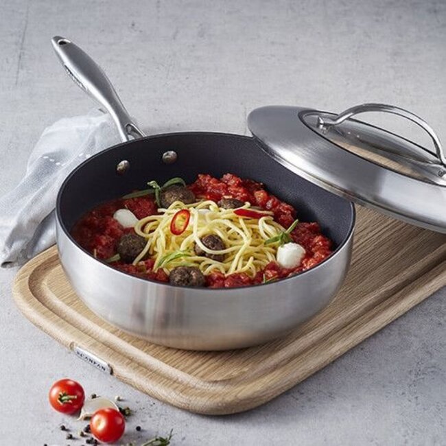 Scanpan Scanpan CTX Hapjespan / Sauteerpan Hoog met Deksel – ø 26 cm – 3,7 Liter
