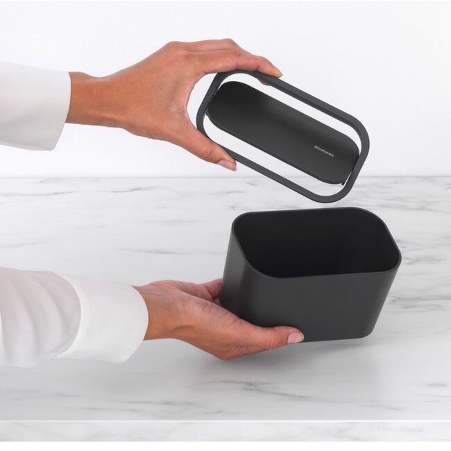 Brabantia Afvalbakje Badkamer MindSet - Donker Grijs